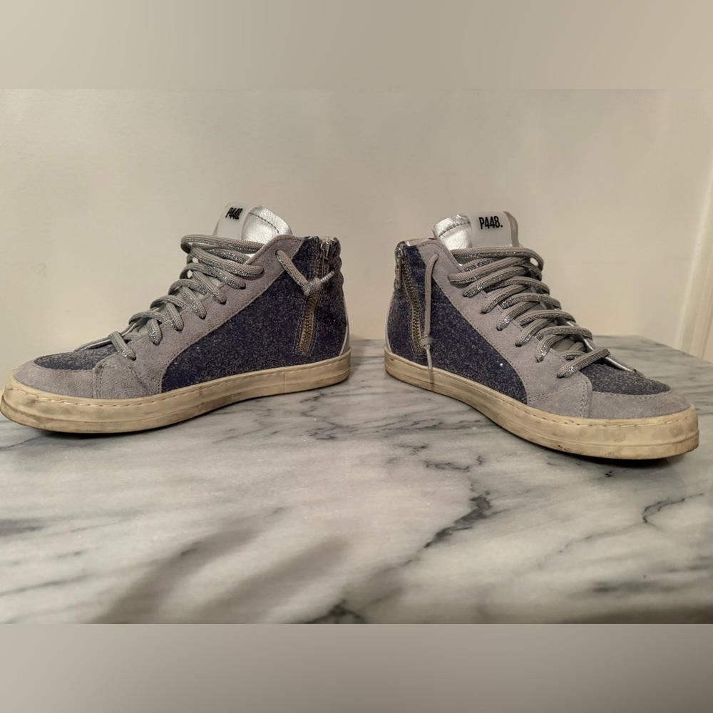 Pair of P448’s! Worn once to dance in after my brother’s wedding in Germany!